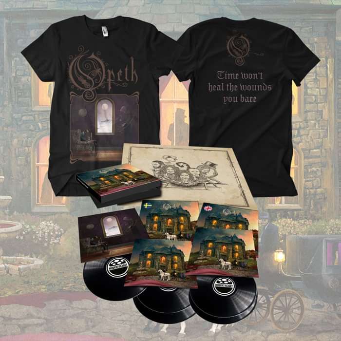 Opeth - 'In Cauda Venenum' (Connoisseur Edition) Ltd. Edition Black 5LP Boxset + T-Shirt Bundle - Opeth