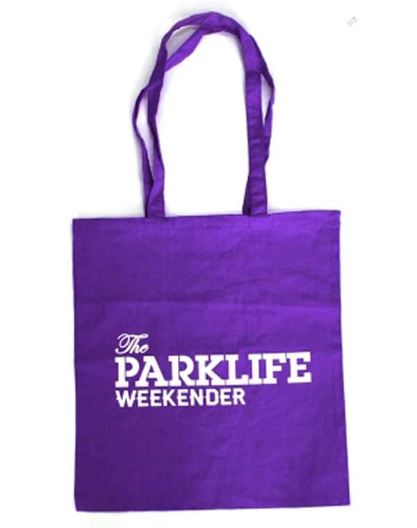 Text Logo 2012 Purple Tote Bag - Parklife