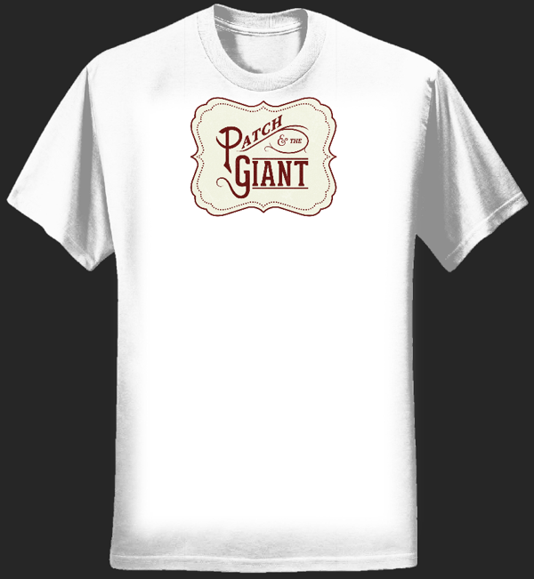 Logo T-shirt White (Mens) - Patch and the Giant