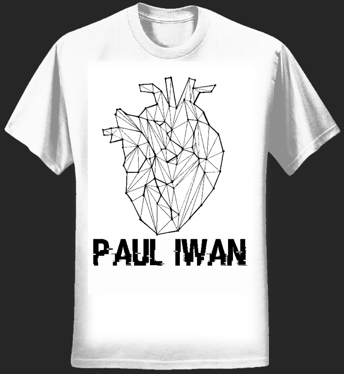 Paul Iwan - "White Heart" Tshirt - Paul Iwan