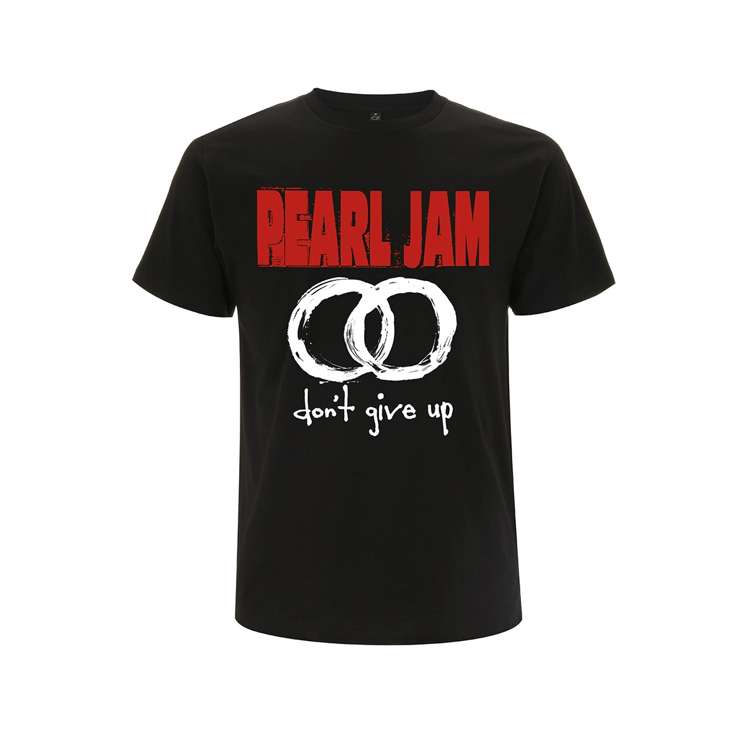 bijvoorbeeld krab silhouet Don't Give Up - Black Tee - Pearl Jam