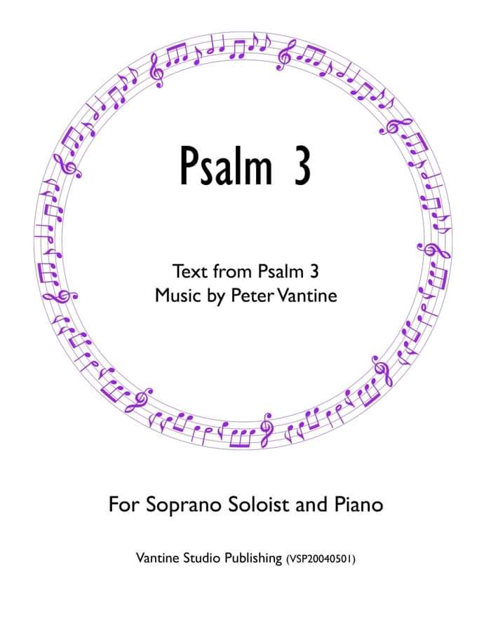 Psalm 3 for voice and piano (sheet music download) - Peter Vantine