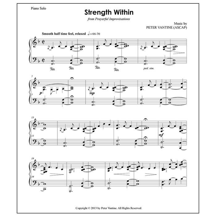 Strength Within (sheet music download) - Peter Vantine