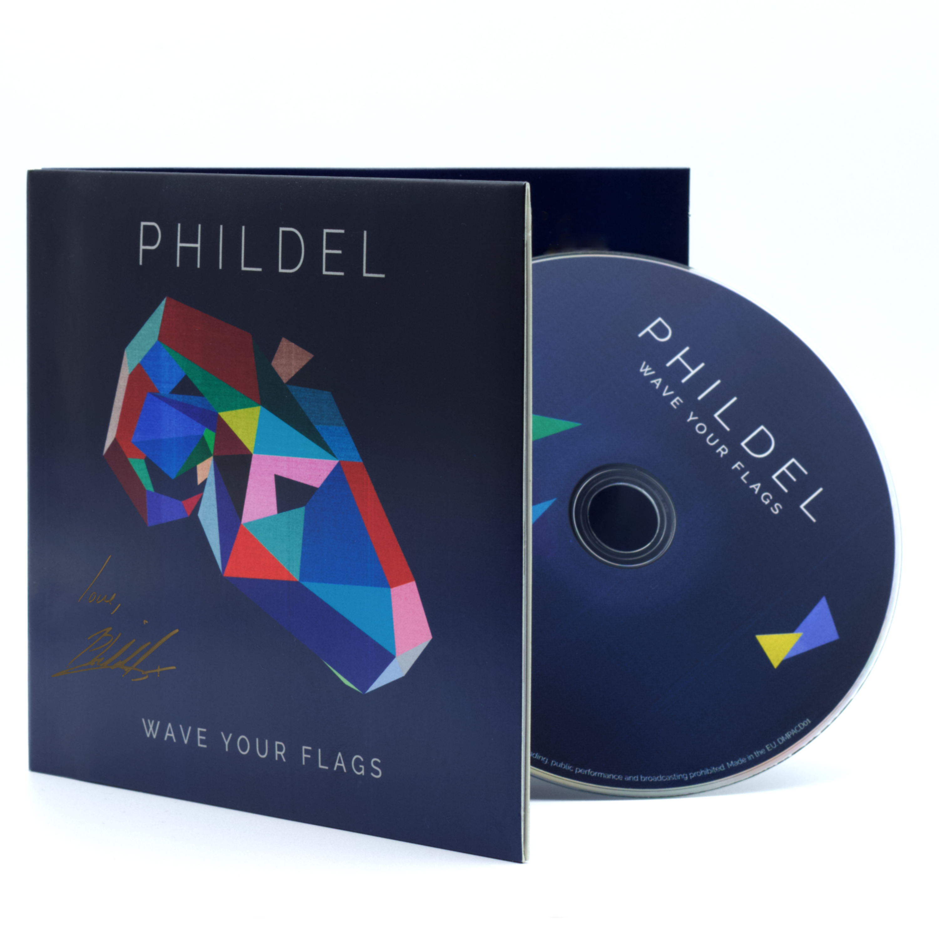 WAVE YOUR FLAGS - PHILDEL (AUDIO CD) - SIGNED - PHILDEL