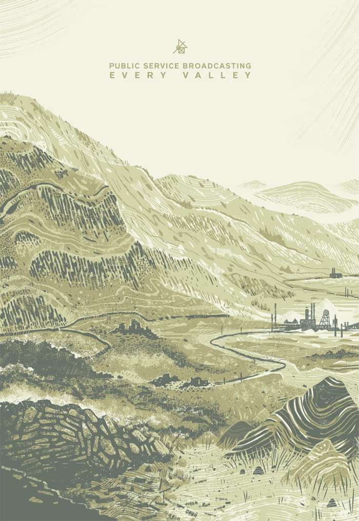 Limited Edition Every Valley Screenprint - PUBLIC SERVICE BROADCASTING
