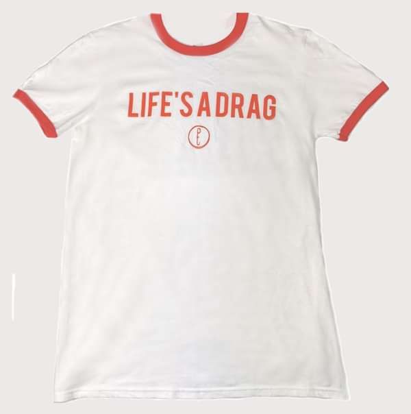 Life's A Drag T-Shirt - Purple Thread