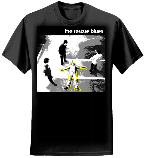 Album Sleeve Black Men's Tee - The Rescue Blues