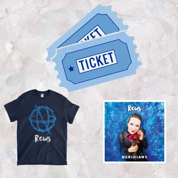Gig Ticket + T-shirt + Album Bundle - REWS