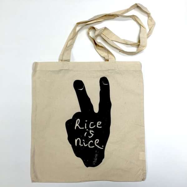 Rice Is Nice tote bag. - Rice Is Nice Records