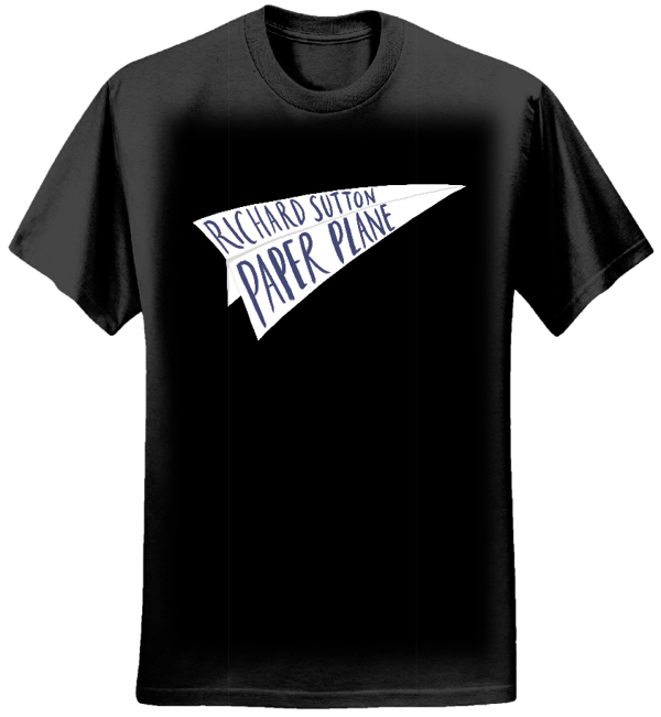 Paper Plane Women's T-shirt - black - RICHARD SUTTON