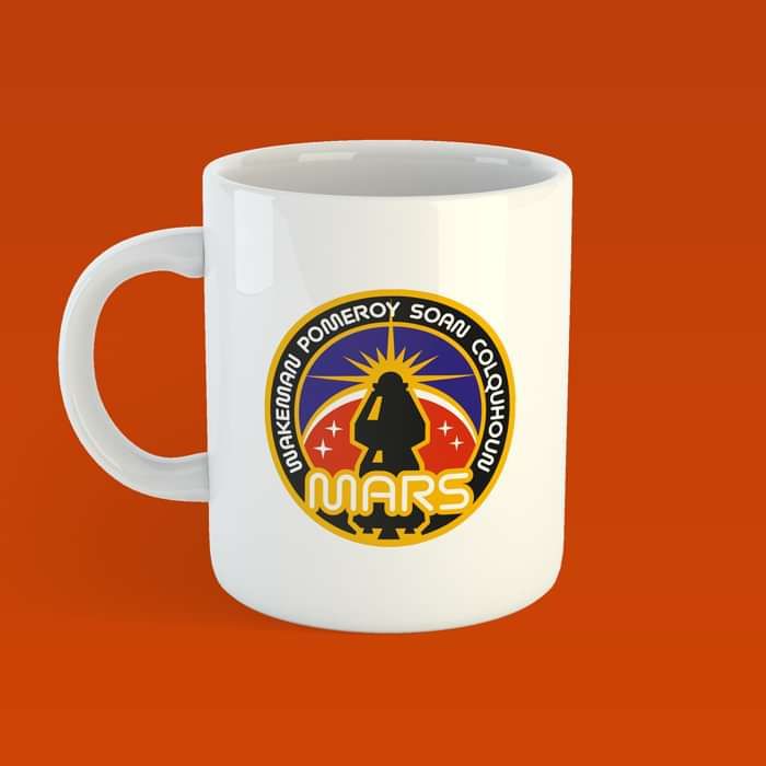 The Red Planet Space Mission Patch image Mug - Rick Wakeman: The Red Planet