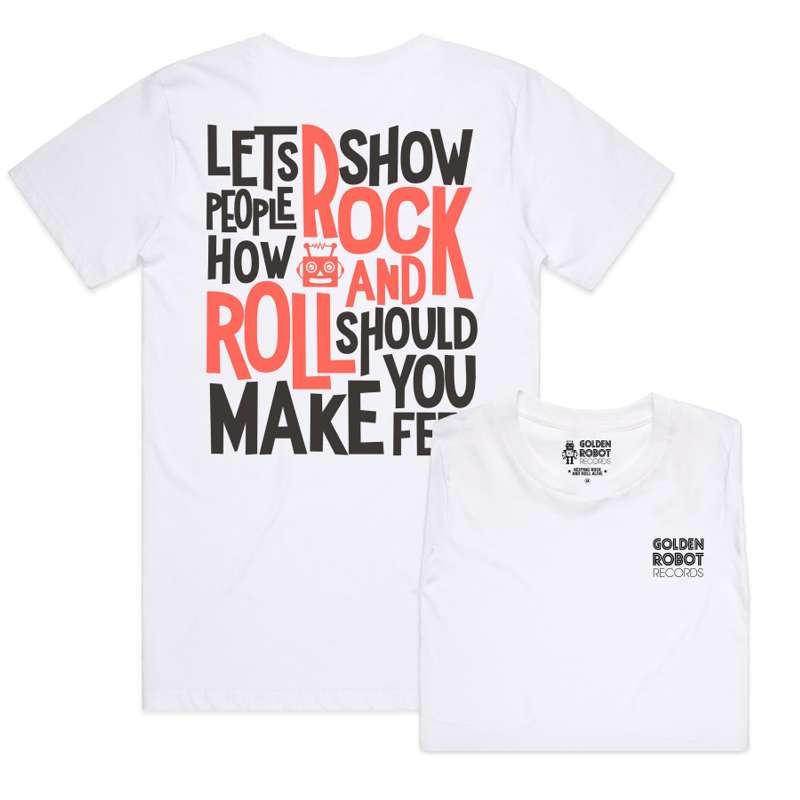 Make You Feel Crew Tee - Golden Robot Global Entertainment