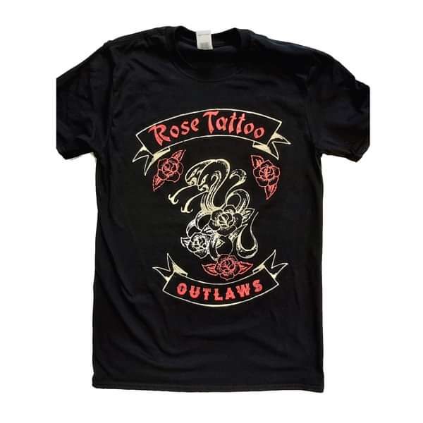 Rose Tattoo - Outlaws 2020 Tour T-Shirt - Rose Tattoo Merchandise