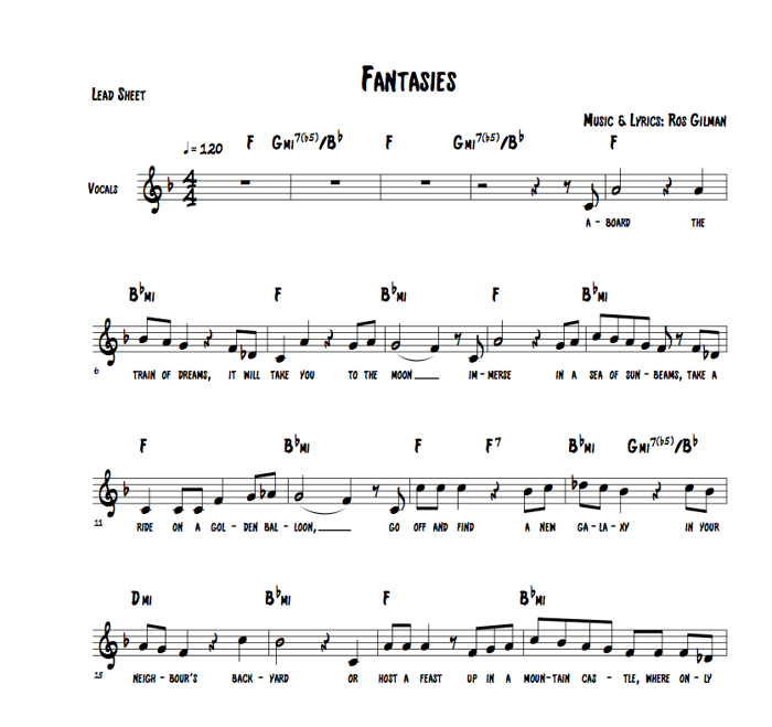 Fantasies - Sheet Music (Downloadable PDF) - Ros Gilman