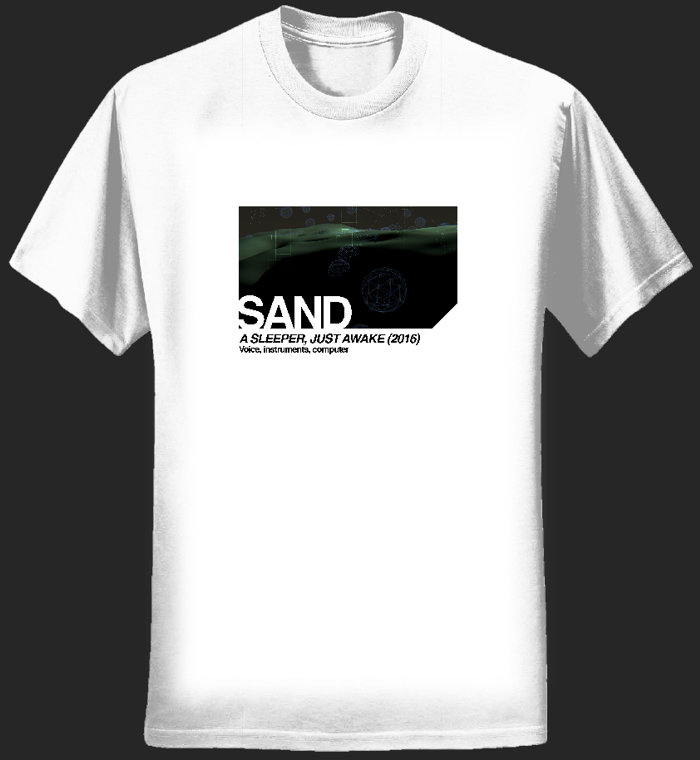ASJA t-shirt (white, women's, landscape) - Sand