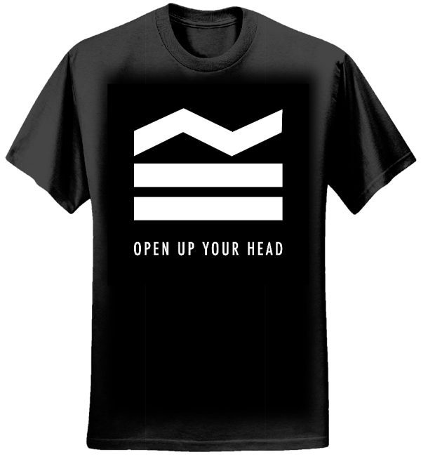 OPEN UP YOUR HEAD BLACK TSHIRT - SEA GIRLS