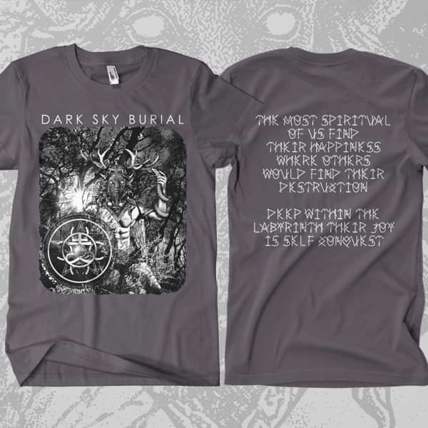 Dark Sky Burial - 'Spiritual' Charcoal T-Shirt - Shane Embury