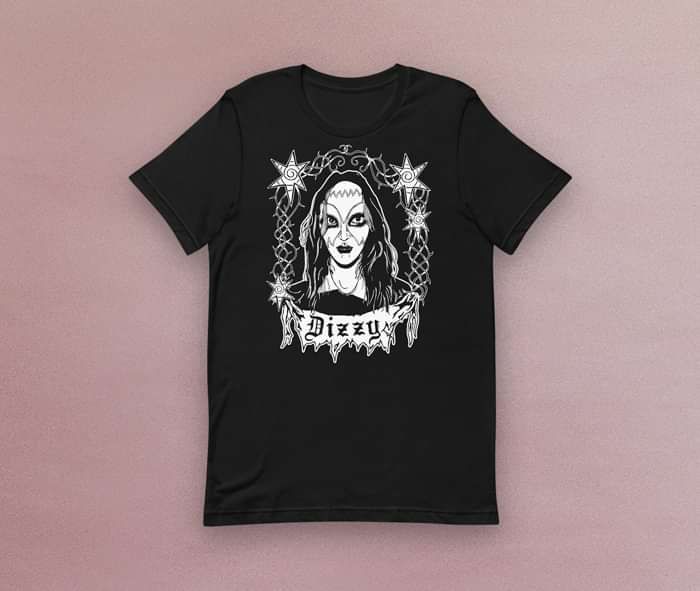 "Dizzy Portrait" - Black T-Shirt - Dizzy