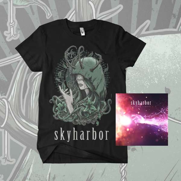 Skyharbor - 'Temptress' T-Shirt & 'Guiding Lights' CD - Skyharbor
