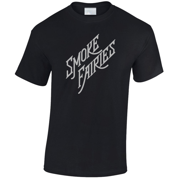 Smoke Fairies - 'Singles' Silver Logo T-shirt - Smoke Fairies USD