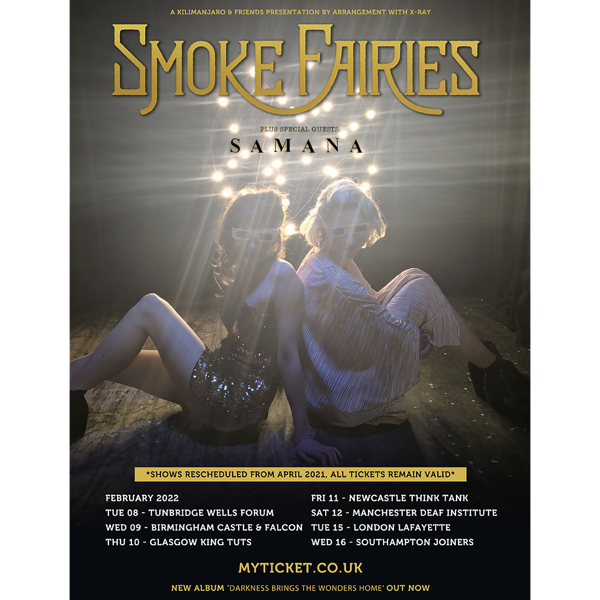 Smoke Fairies - 2022 Tour Poster - Smoke Fairies