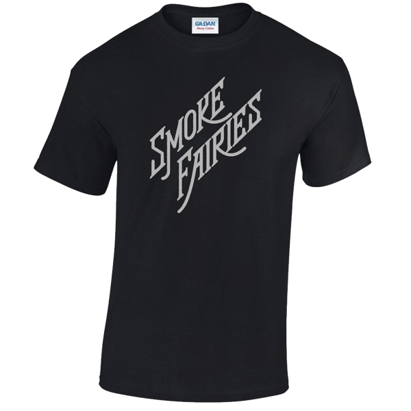 Smoke Fairies - Silver Logo T-shirt - Smoke Fairies