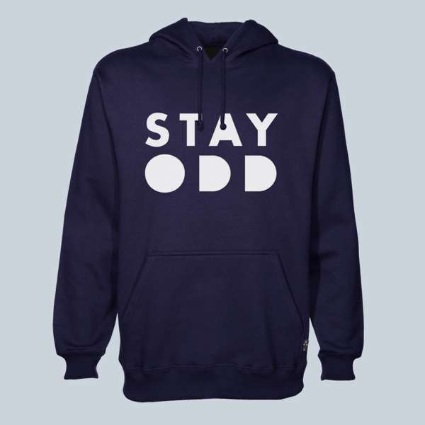 Navy 'Stay Odd' Hoodie - Stanley Odd