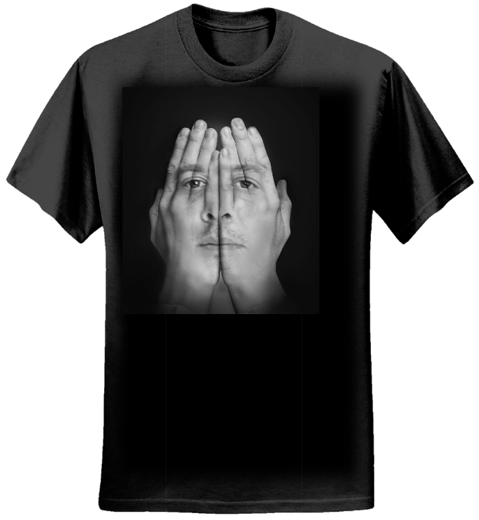 Steve Nash music hands face t-shirt - Steve Nash Music