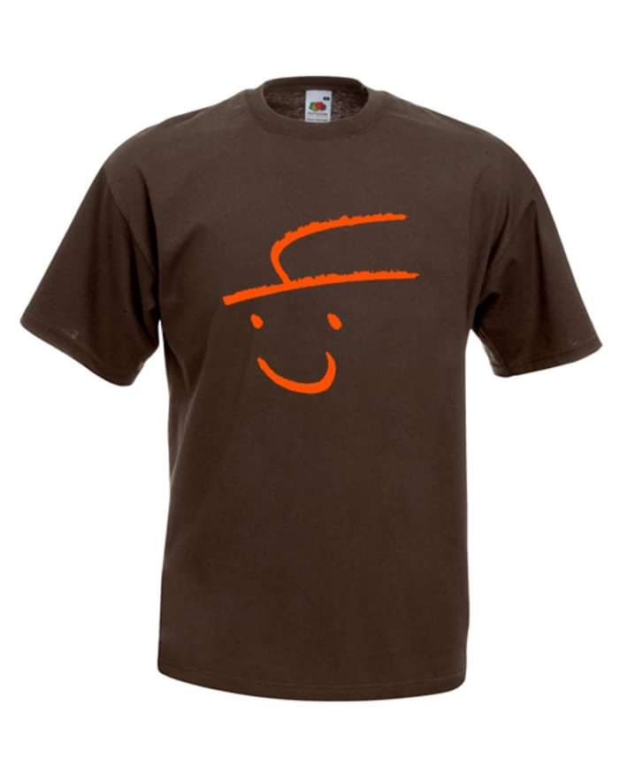 Ltd Edition - Logo/Signed Tee Shirt (Brown+Orange) - Steve Young