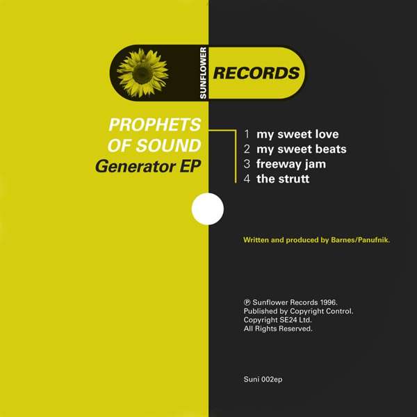 Prophets of Sound - Generator (CD) [SUNI02] - Sunflower Records