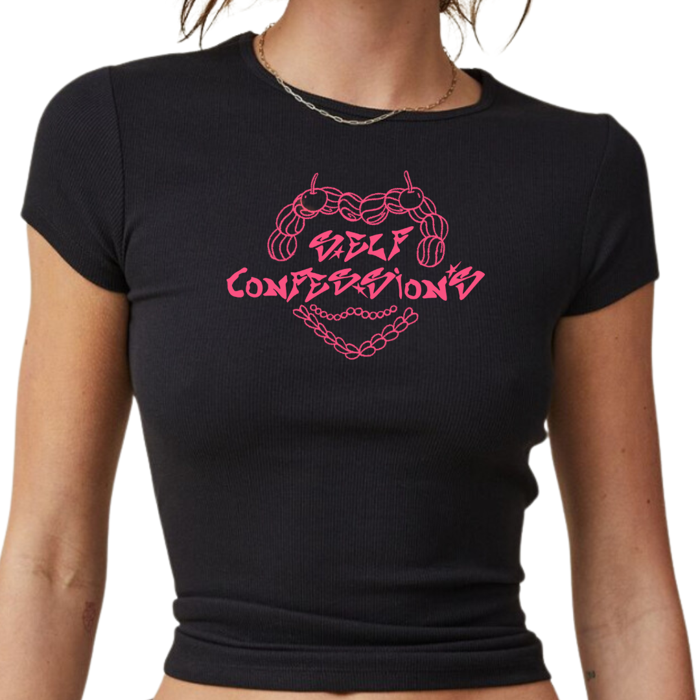 'Self Confessions' Baby Tee (Size M) - Tally Spear