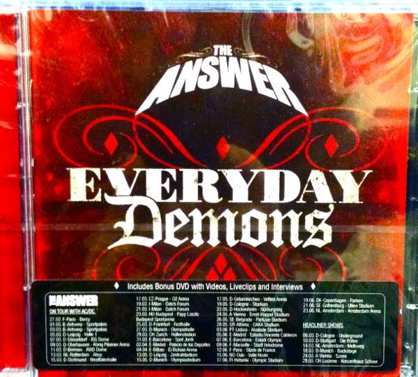 Everyday Demons Red Hard Back Book CD Edition - The Answer
