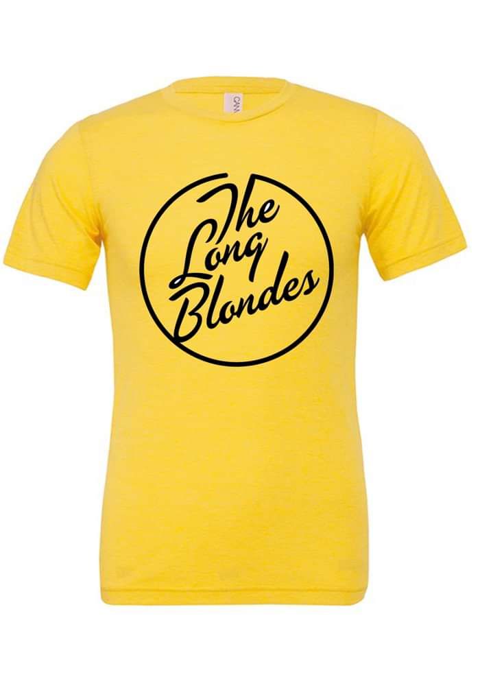 'New' - The Long Blondes Tour T-shirt - Black logo on Yellow with tour dates - Limited - The Long Blondes