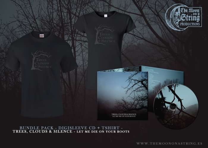 "Let me die on your roots" DIGISLEEVE CD + T-SHIRT BUNDLE - The Moon on a String