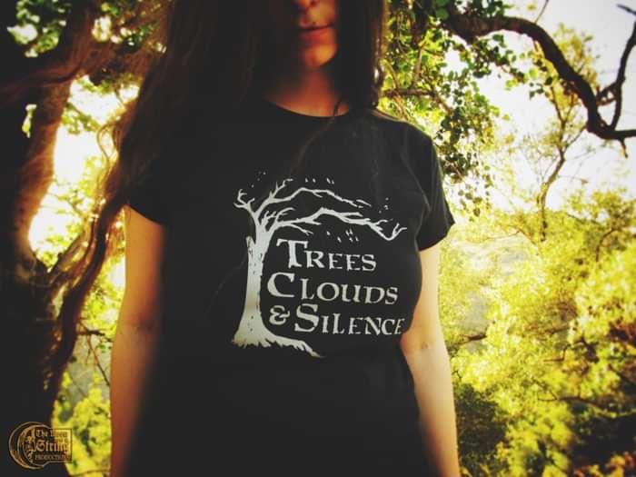 "Trees, Clouds & Silence" Girlie shirt - The Moon on a String