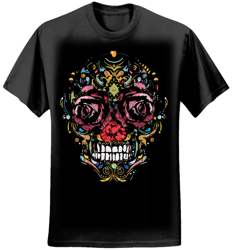 CANDY SKULL - MENS BLACK - The Parlotones