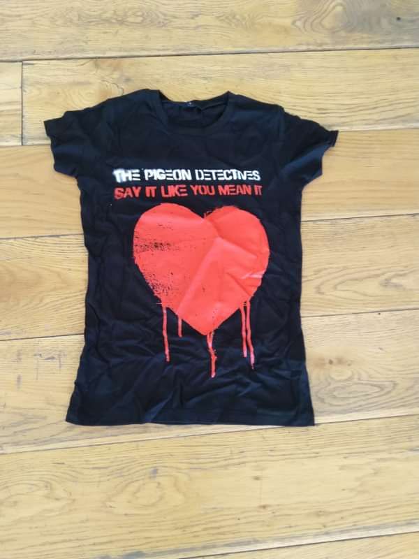 Say it Like you mean it - Black Heart T-Shirt - The Pigeon Detectives