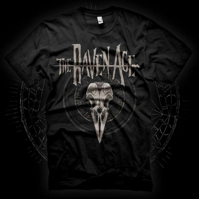 Raven Skull T-Shirt (Black) - The Raven Age