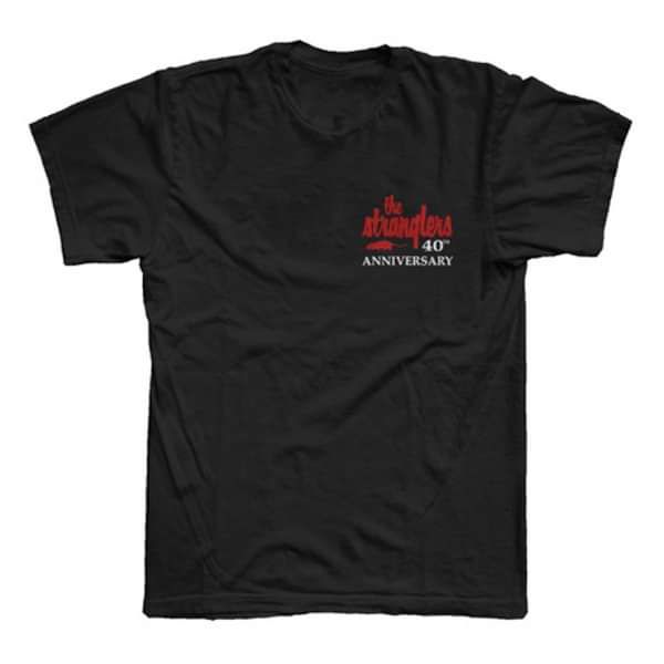 40th Anniversary Black T-Shirt - The Stranglers