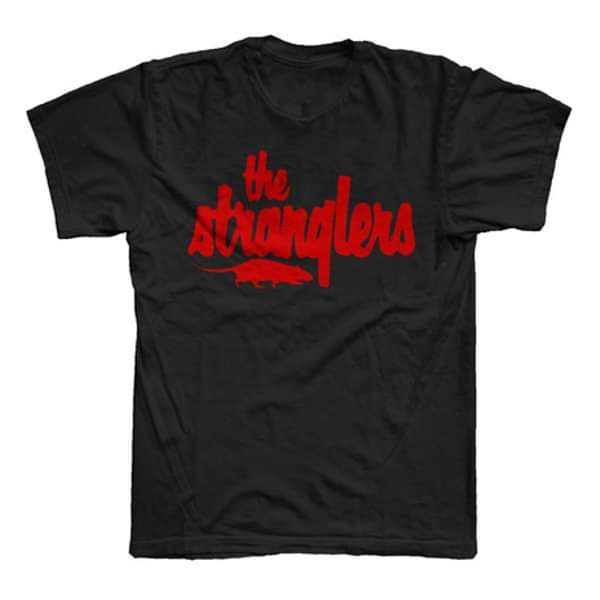 Classic Red Logo T-Shirt Black - The Stranglers