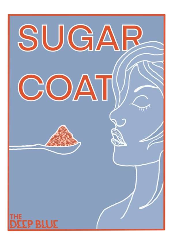 A3 Art Print Poster - Sugar Lips Design - THE DEEP BLUE