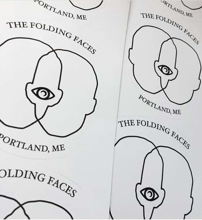 Folding Faces Logo Sticker - The Folding Faces