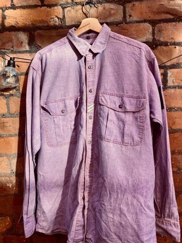 Purple vintage shirt (With sleeve patch) - The Greater Good
