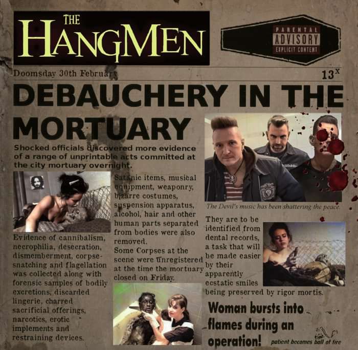 Debauchery In The Mortuary: Vinyl LP + DL Album: - The Hangmen