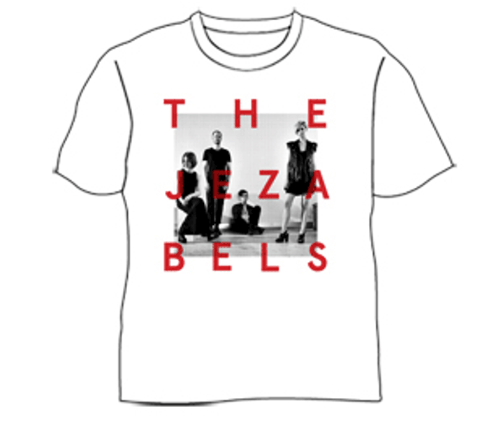 Band photo T-Shirt - White - The Jezabels