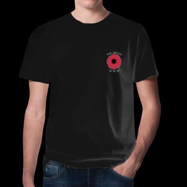 Poppy Black T-Shirt - The Rifles