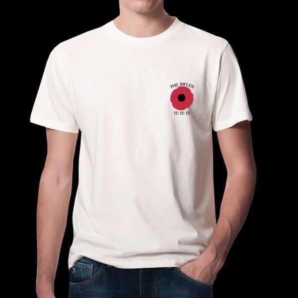 Poppy White T-Shirt - The Rifles