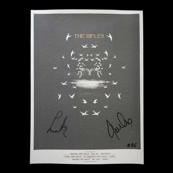 Weekender 2012 Signed by Luke and Joel Print - The Rifles