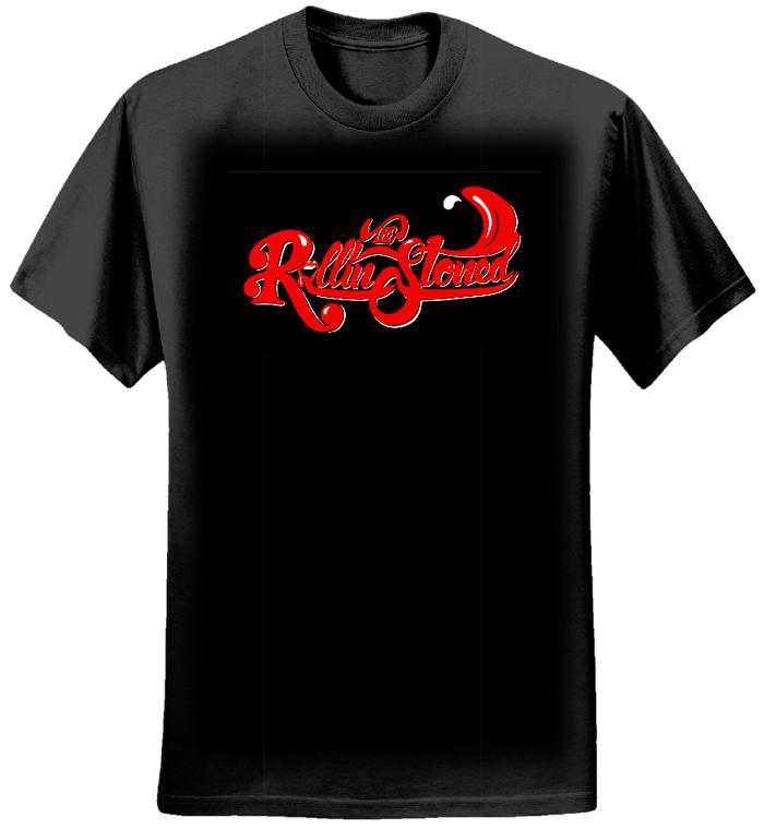 Women's T Shirt BLACK logo - The Rollin' Stoned