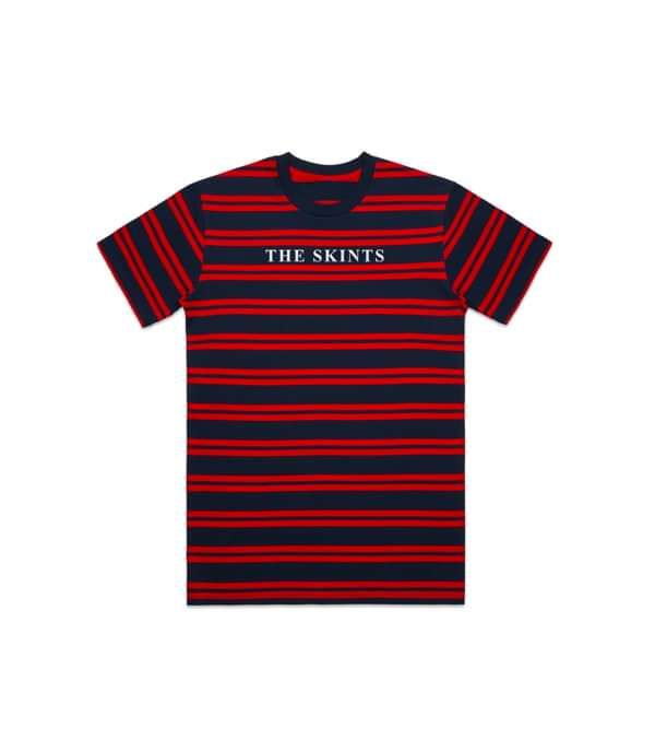 Stripes Tee Red/Navy - The Skints